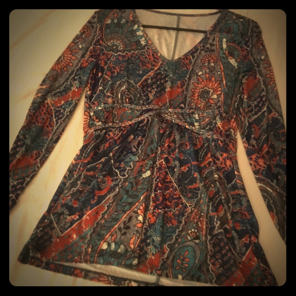 Floral Multicolored tunic top